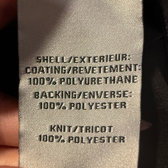 Bagatelle Black Drape Faux Leather Suede Jacket Women Small Streetwear Edgy Chic - Picture 6 of 8